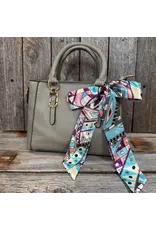 TWILLY PINK PURPLE BLUE GEOMETRIC NECK TIE