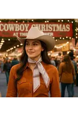 TWILLY BEIGE WITH NAVY AND ORANGE STRIPES