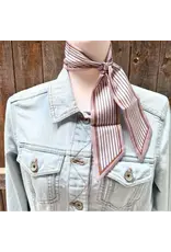 TWILLY BEIGE WITH NAVY AND ORANGE STRIPES