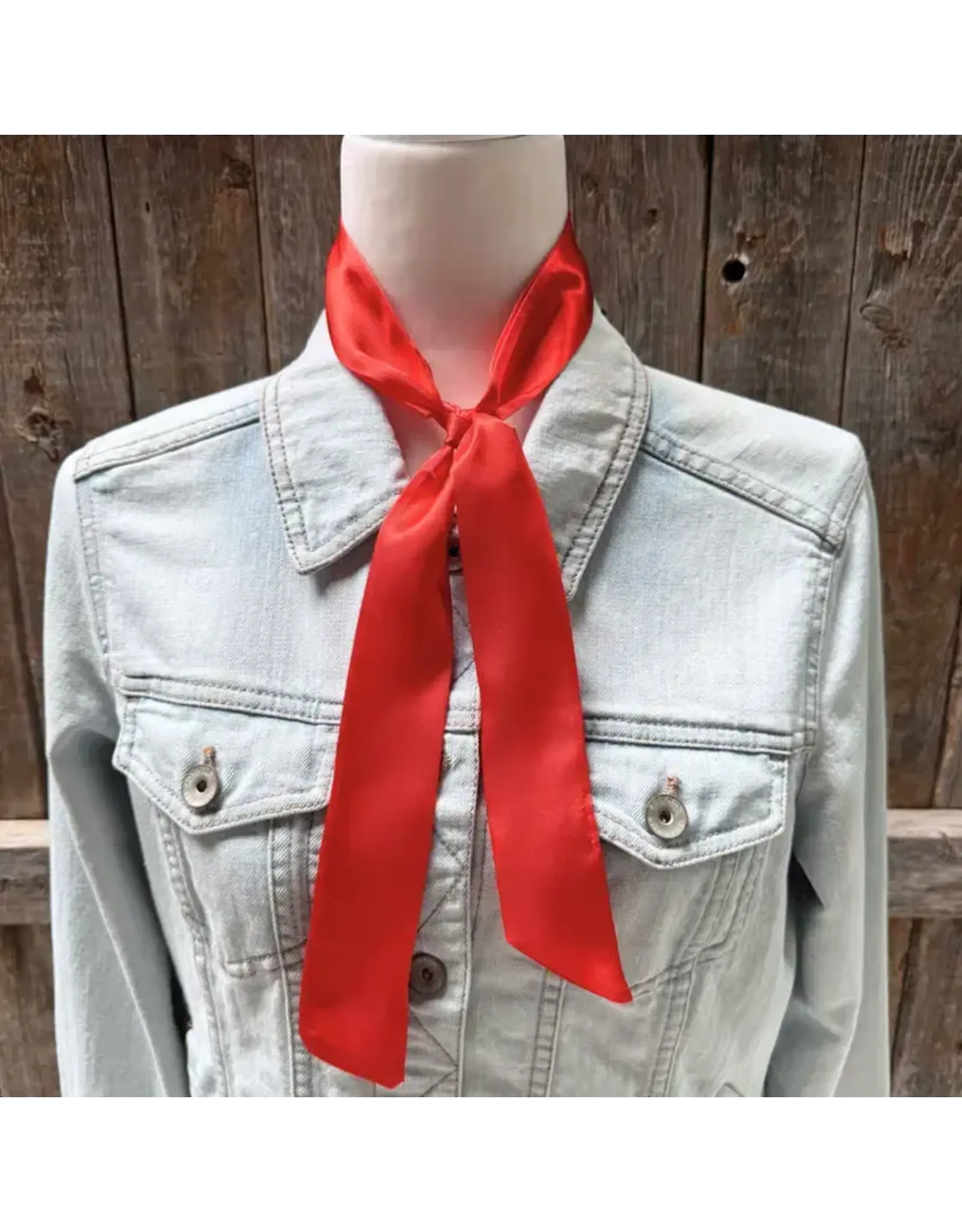 TWILLY ELECTRIC RED SKINNY NECK TIE