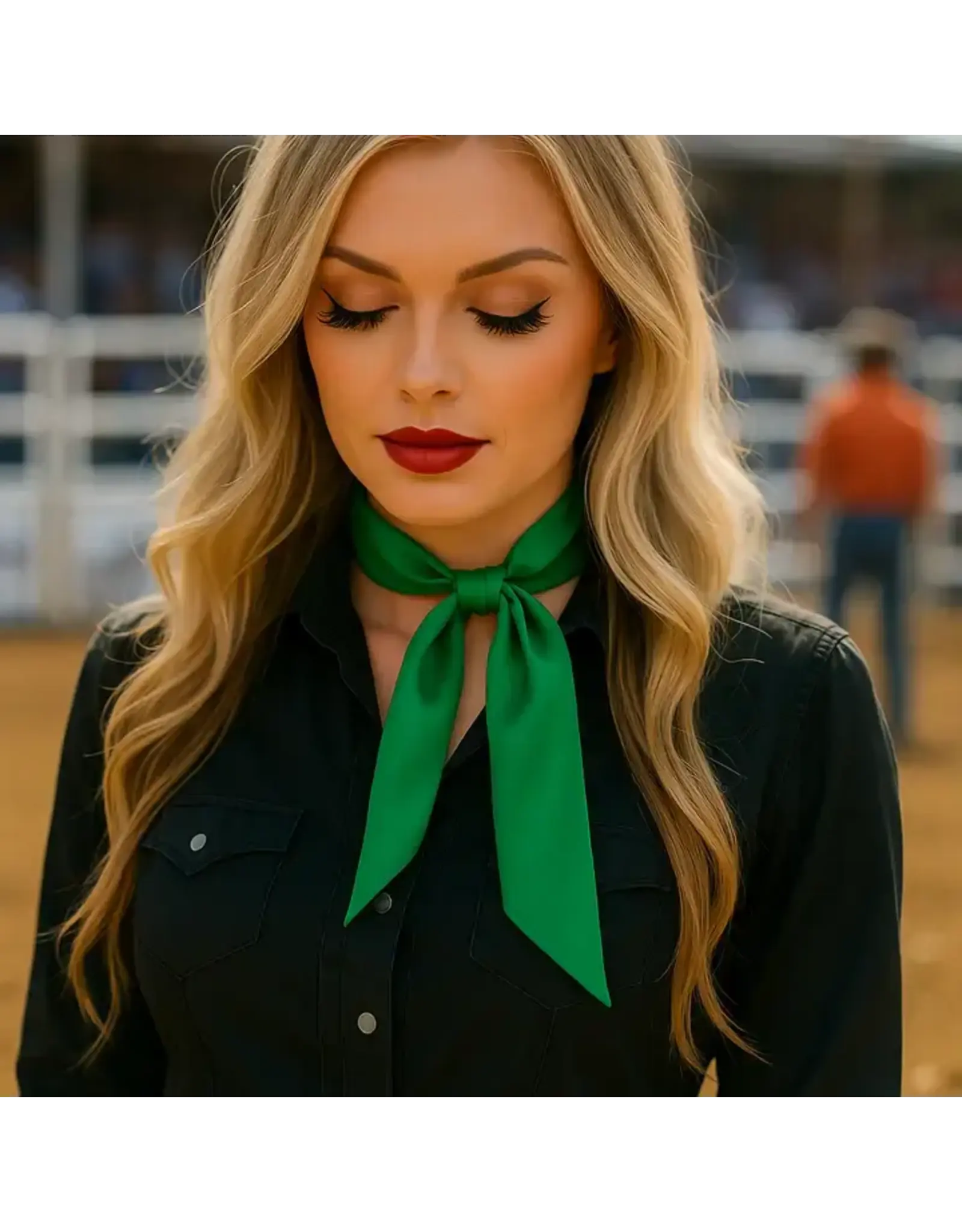 TWILLY KELLY GREEN NECK SCARF