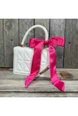 TWILLY HOT PINK SKINNY NECK SCARF