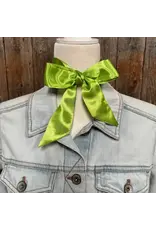 TWILLY LIME GREEN SKINNY NECK SCARF