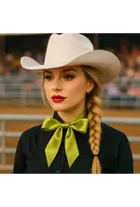 TWILLY GREEN SKINNY NECK SCARF