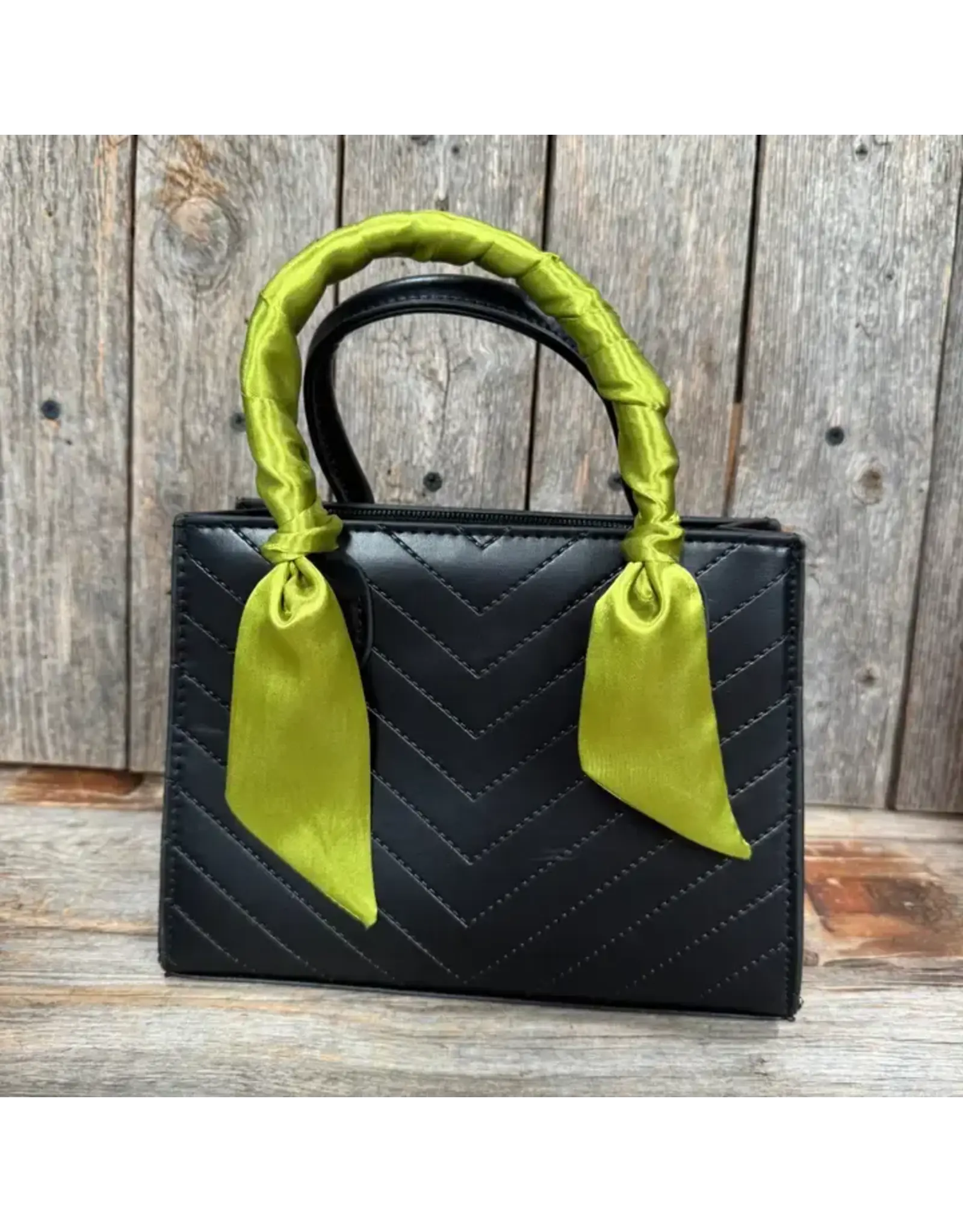 TWILLY GREEN SKINNY NECK SCARF