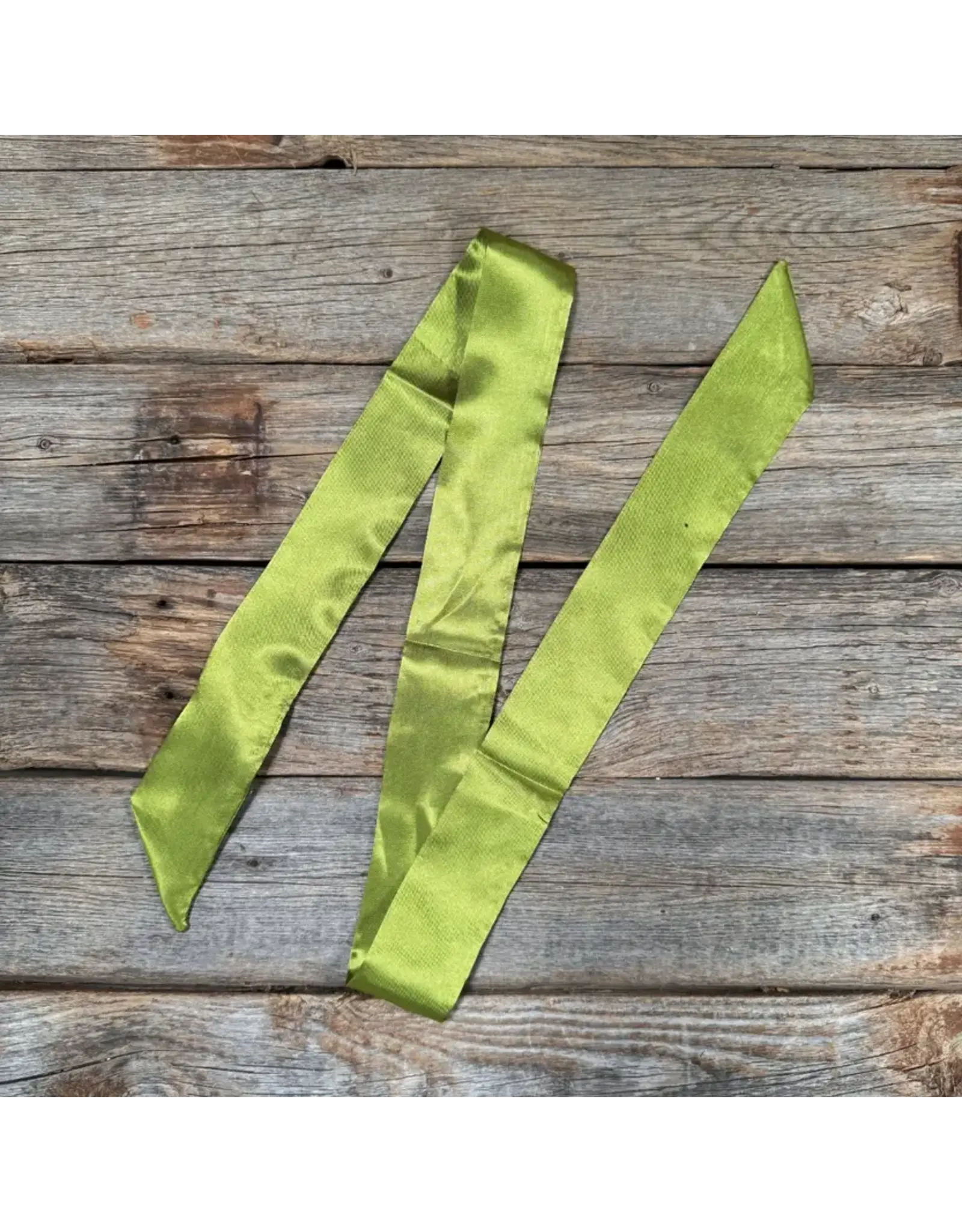TWILLY GREEN SKINNY NECK SCARF