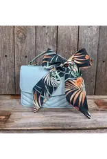 TWILLY NAVY BLUE WITH HAWAIIAN FLOWERS