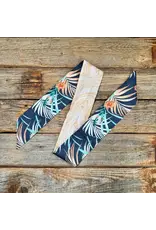 TWILLY NAVY BLUE WITH HAWAIIAN FLOWERS