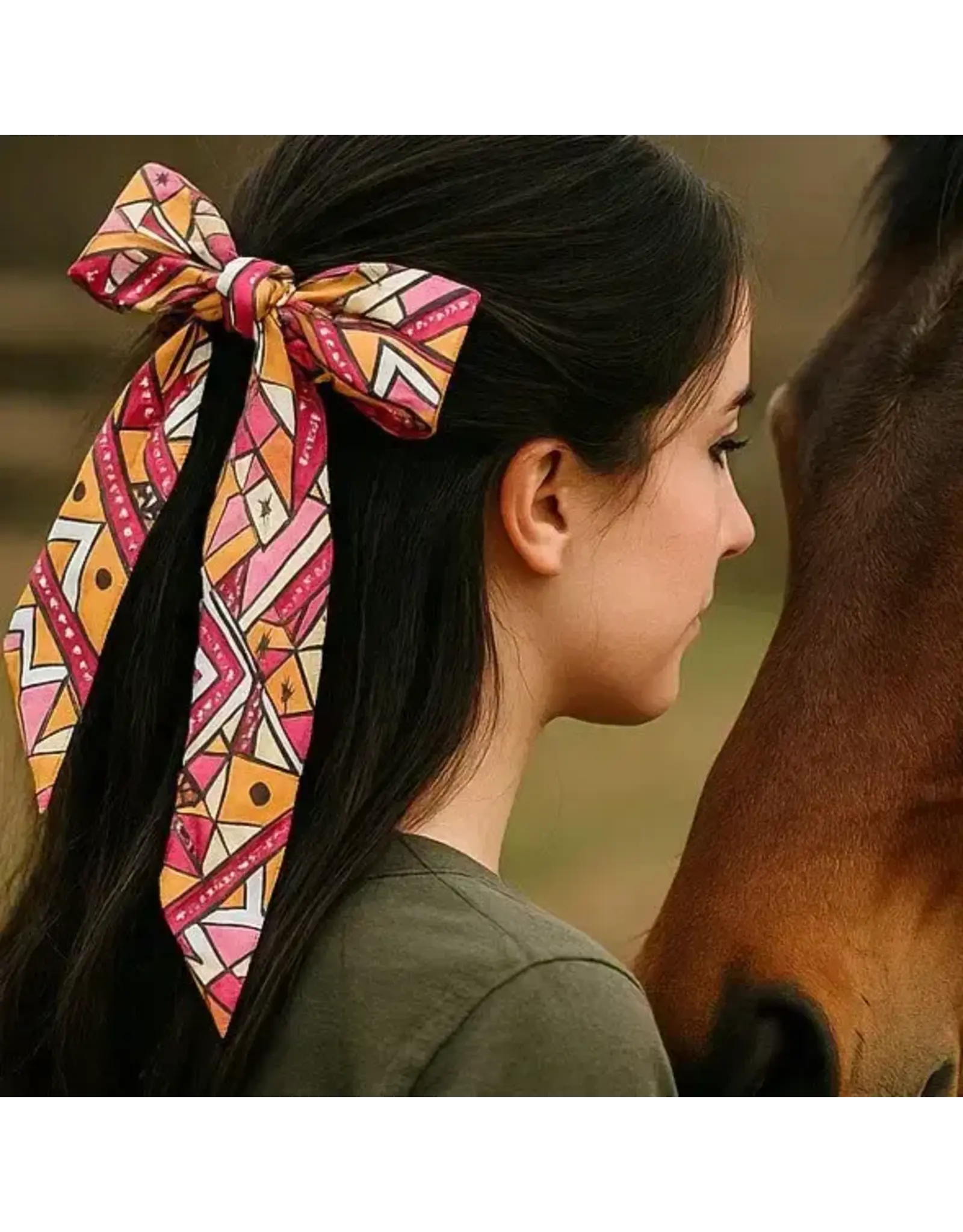 TWILLY PINK AND BROWN GEOMETRIC