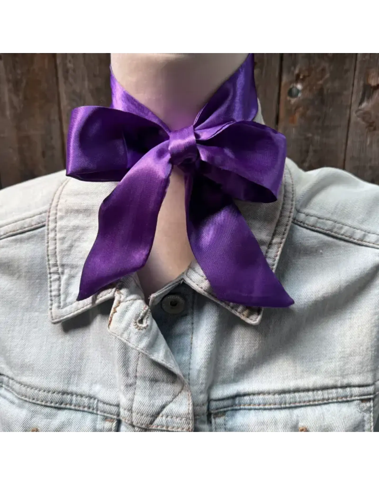 TWILLY BRIGHT PURPLE SKINNY NECK SCARF