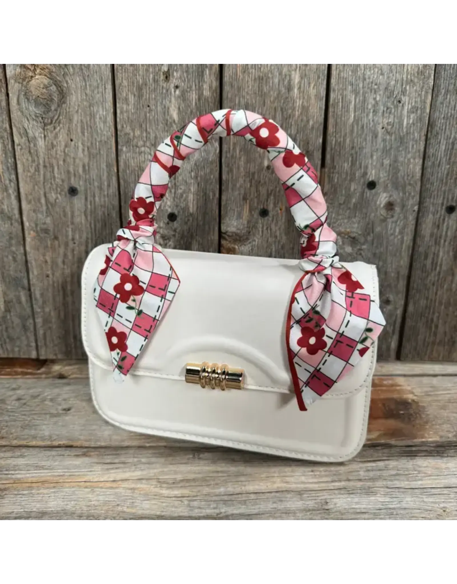 TWILLY RED AND WHITE CHECKERED FLORAL