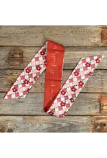 TWILLY RED AND WHITE CHECKERED FLORAL