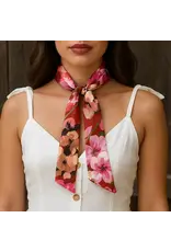 TWILLY RED AND PINK FLORAL