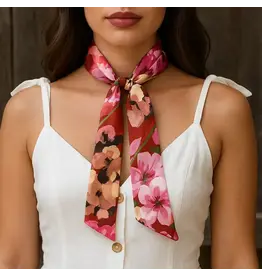 TWILLY RED AND PINK FLORAL