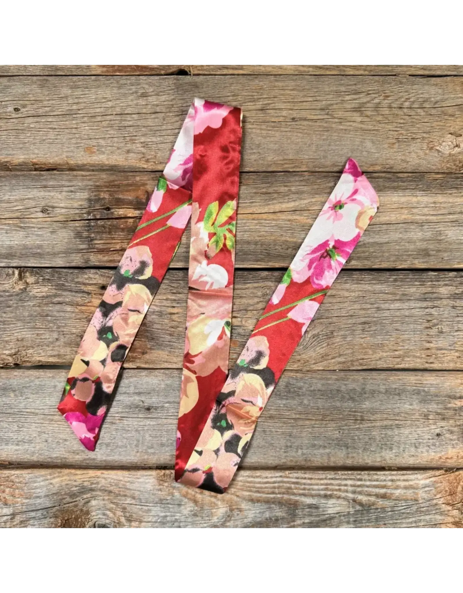 TWILLY RED AND PINK FLORAL