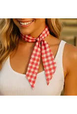 TWILLY RED AND WHITE GINGHAM