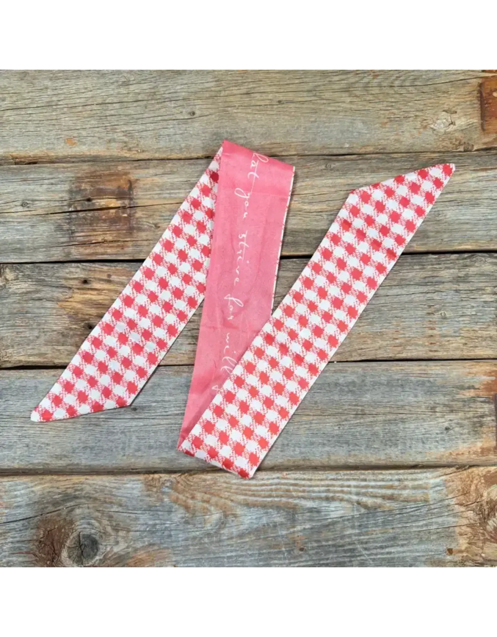 TWILLY RED AND WHITE GINGHAM