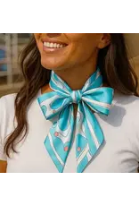 TWILLY TURQUOISE WHITE ABSTRACT