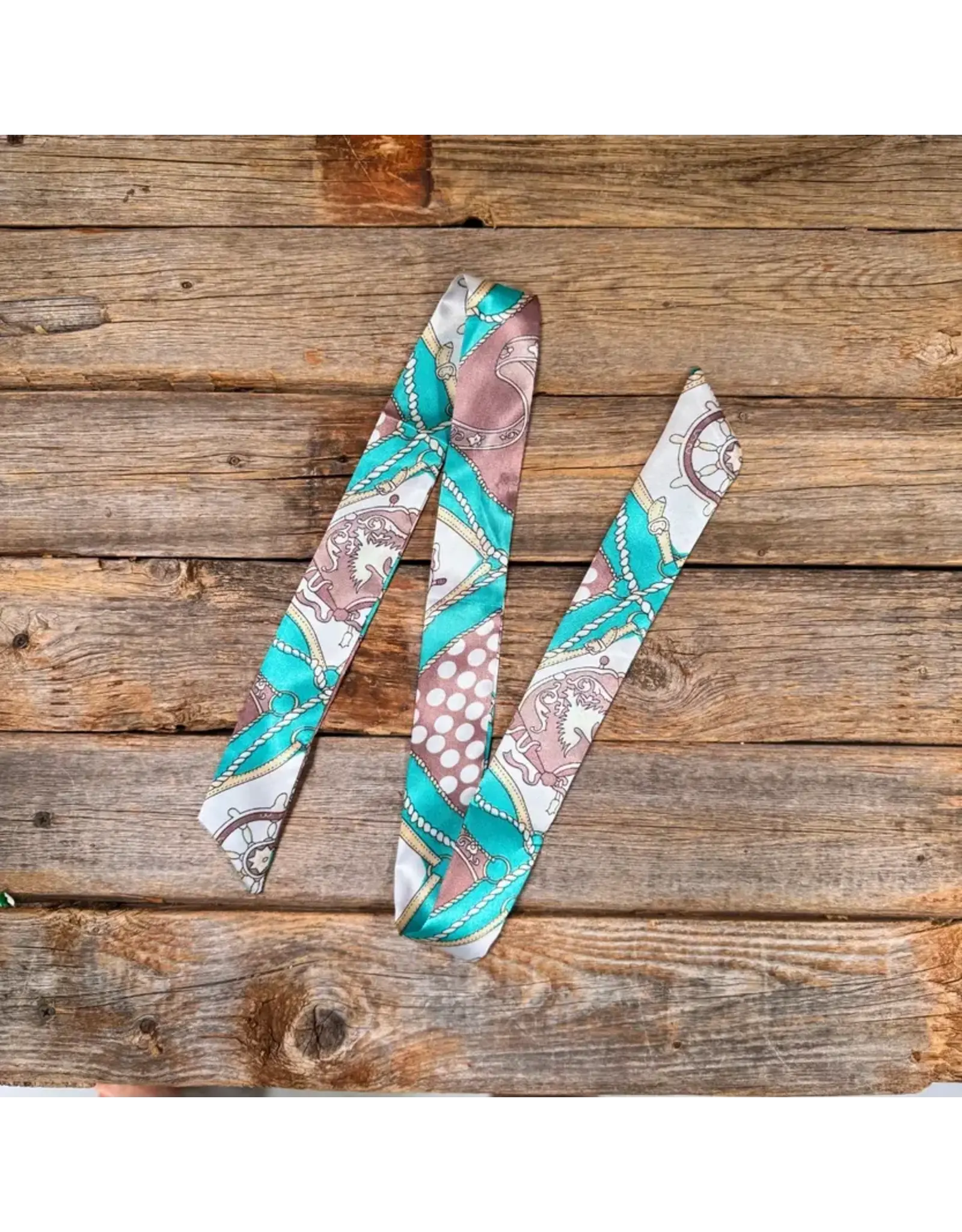 TWILLY TURQUOISE NAUTICAL PATTERN