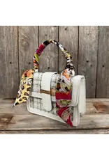 TWILLY BLACK WITH LEOPARD PATTERN AND FLOWERS