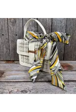 TWILLY YELLOW AND GRAY GEOMETRIC PRINT