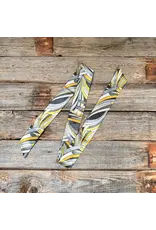 TWILLY YELLOW AND GRAY GEOMETRIC PRINT