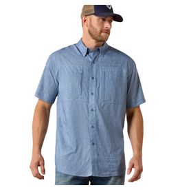 ARIAT SHIRT MNS S/S PRINTED VENTTEK CAPTAIN'S BLUE