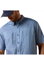 ARIAT SHIRT MNS S/S PRINTED VENTTEK CAPTAIN'S BLUE