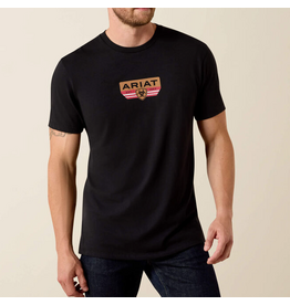 ARIAT TSHIRT MNS S/S HIGHLANDER SUNDOWNER BLACK