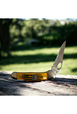 KNIFE TWISTED X AMBER, SERRATED BLADE
