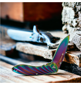 KNIFE TWISTED X FOLDING BLADESTAINLESS STEEL HANDLE