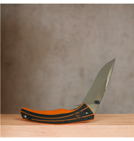 KINFE TWISTED X BLACK AND ORANGE HANDLE