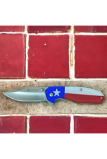 KNIFE TWISTED X TEXAS FLAG
