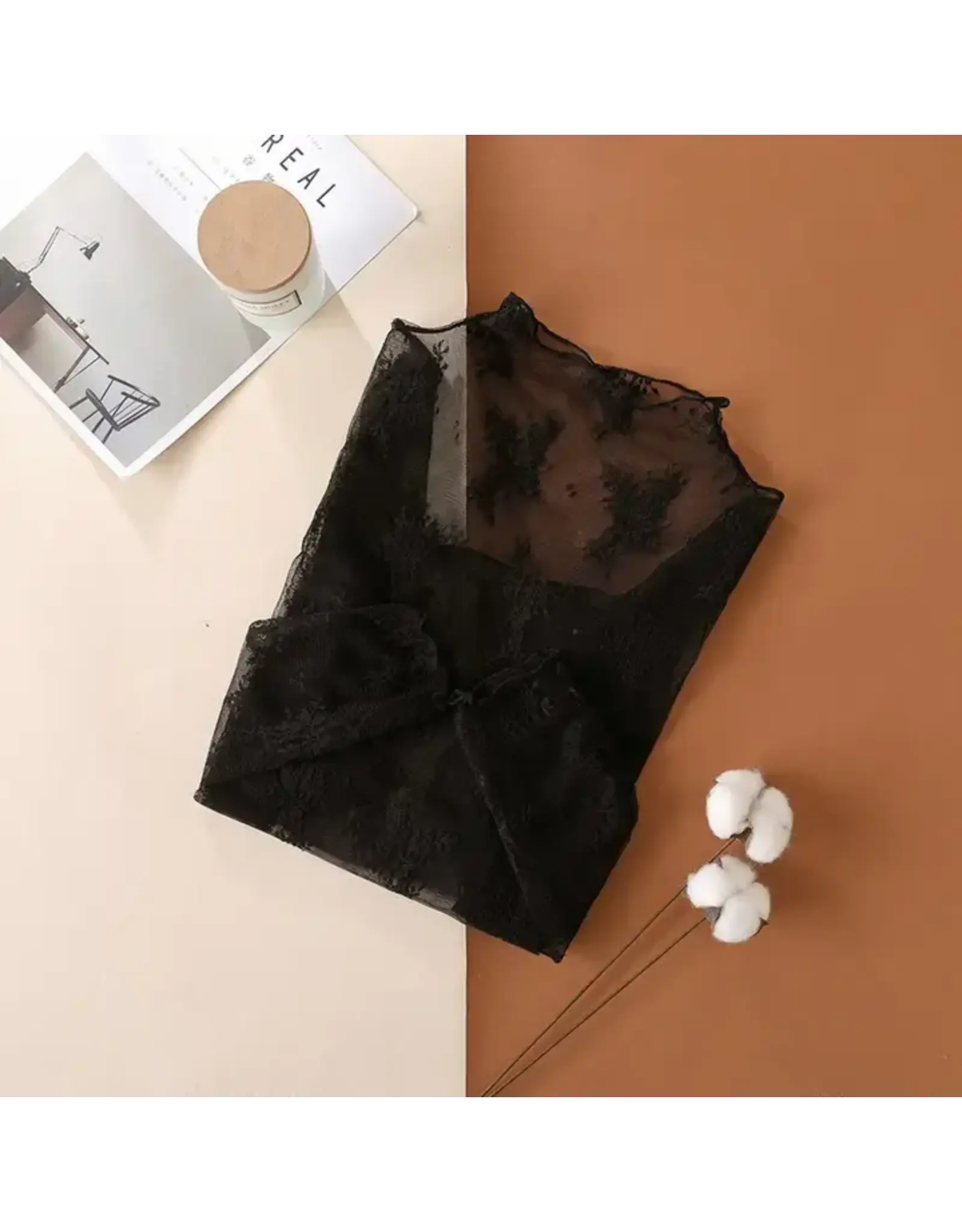 SHIRT WOMENS MESH LACE