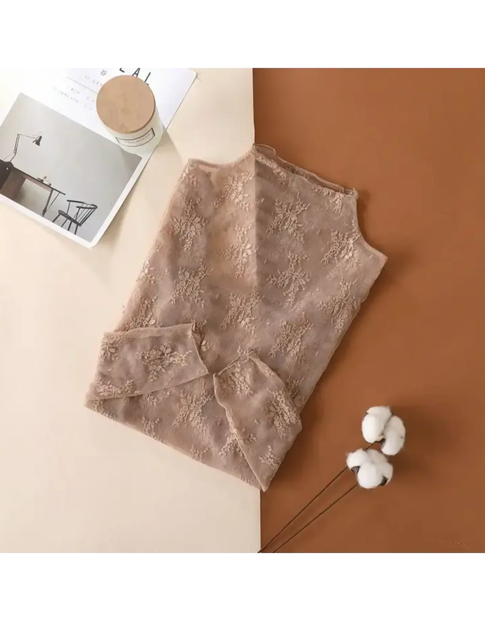 SHIRT WOMENS MESH LACE