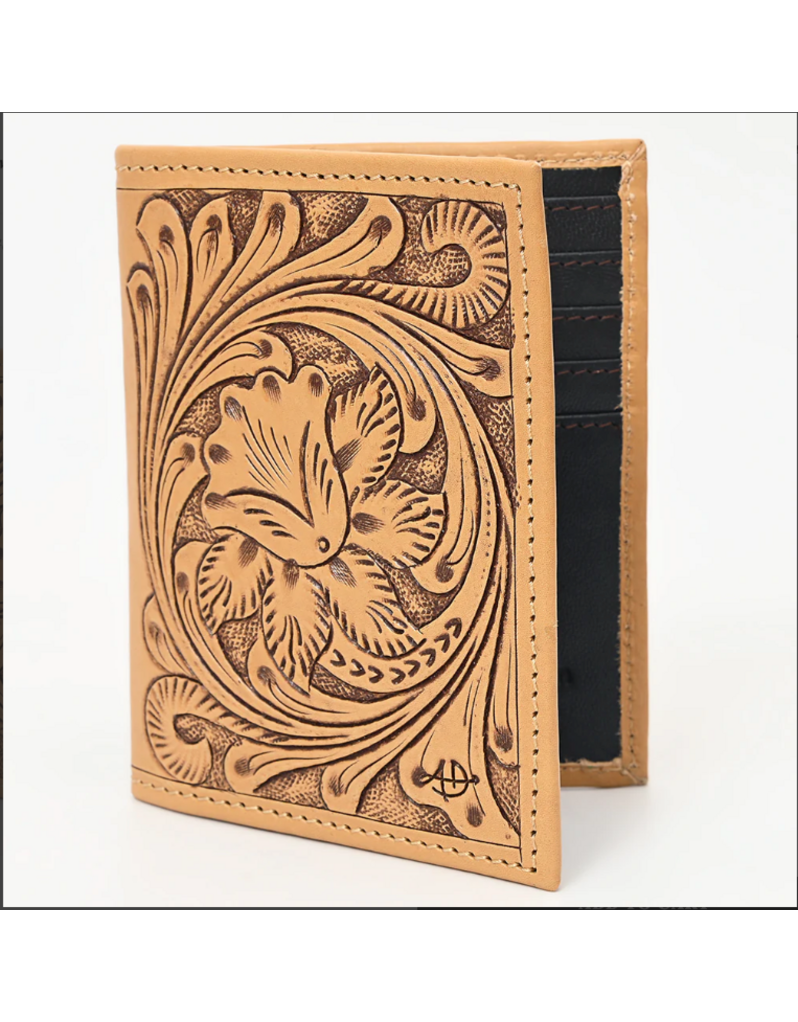 WALLET WOMENS TOOLED LEATHER