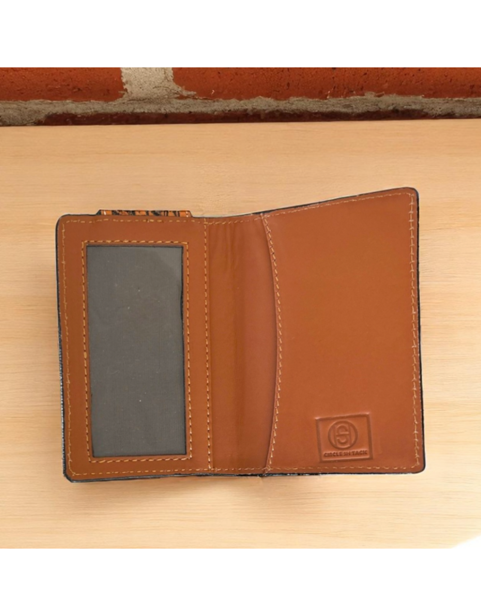 WALLET MENS MONEY CLIP BI FOLD FLORAL CARVING BSKT TOOLING