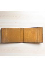 WALLET MENS LEATHER MONEY CLIP DIAGONAL TOOLED STRIP