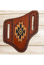 TWISTED X KNIFE SHEATH TWISTED X CARVED SOUTHWEST DESIGN