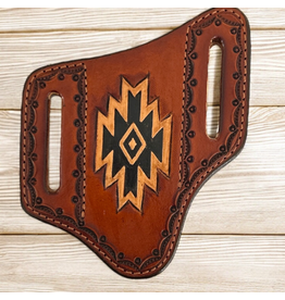 TWISTED X KNIFE SHEATH TWISTED X CARVED SOUTHWEST DESIGN