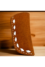 KNIFE SHEATH LEATHER ROUGH OUT 3" BUCKSTITCH