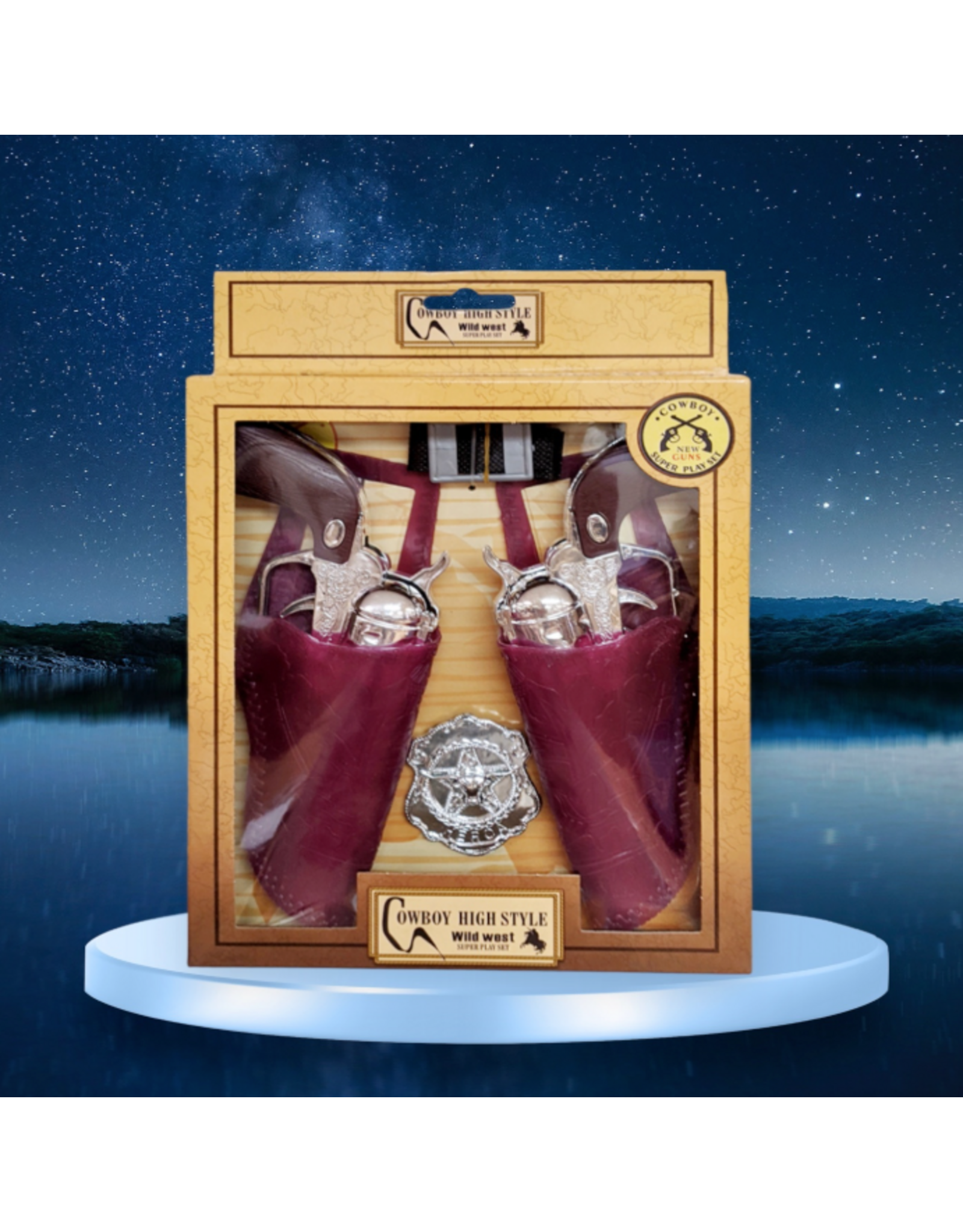 TOY GUN SET WESTERN COWBOY