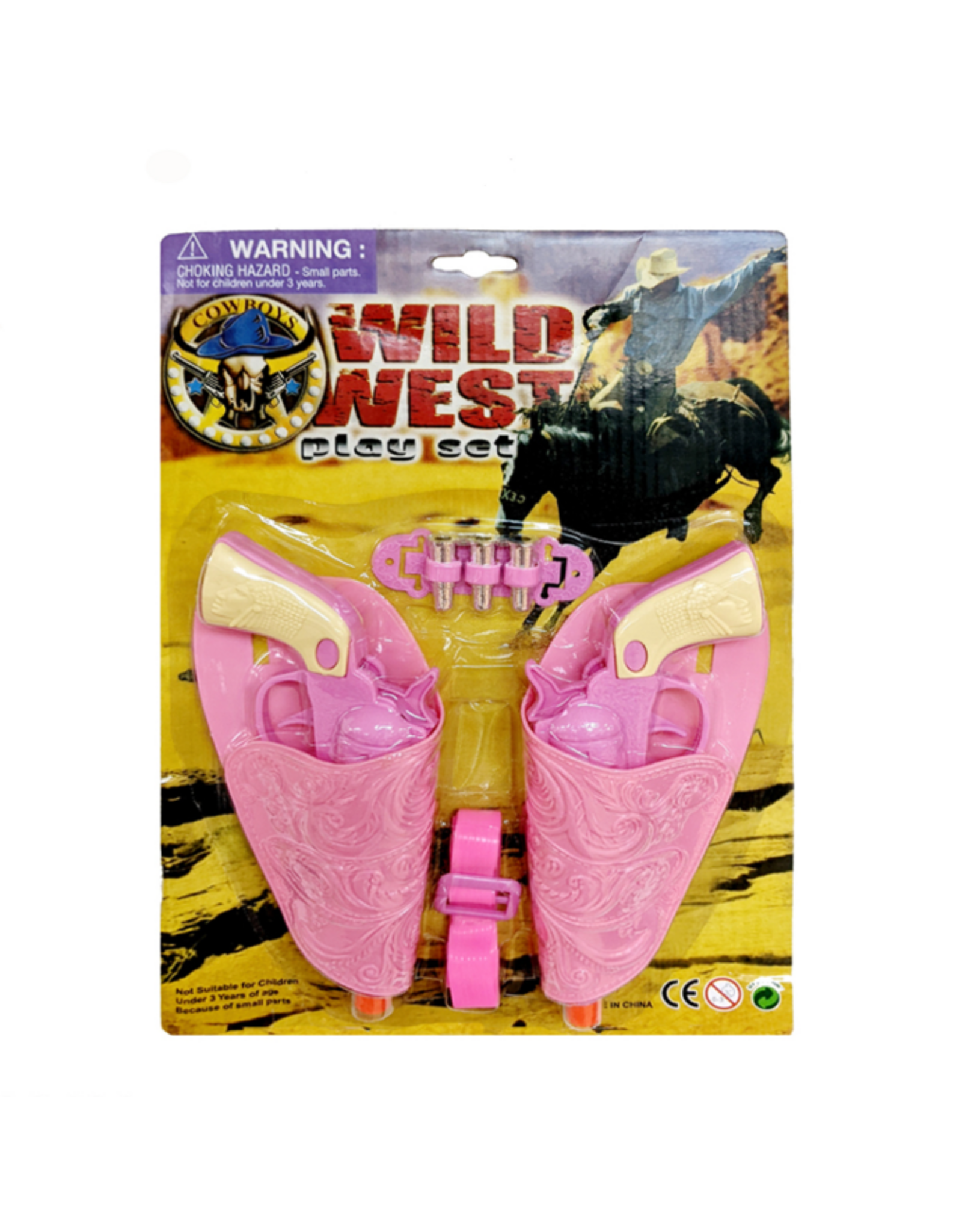 TOY GUN SET WILD WEST IN PINK