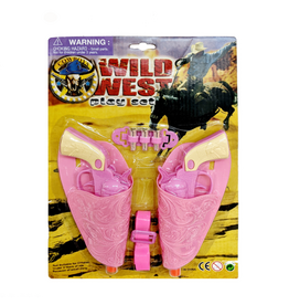 TOY GUN SET WILD WEST IN PINK