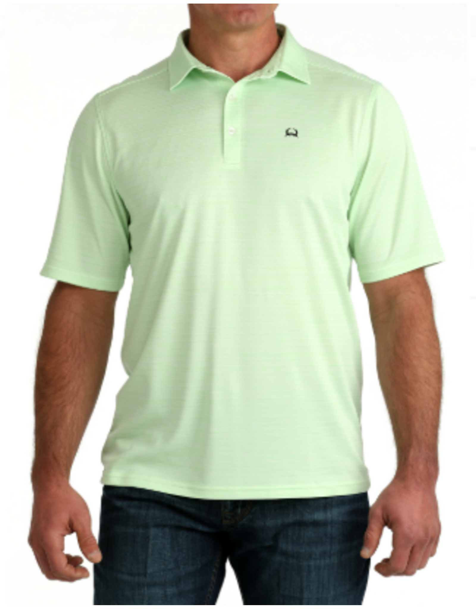 CINCH SHIRT MNS S/S POLO GREEN ARENAFLEX