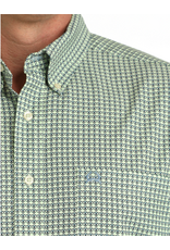 CINCH SHIRT MNS L/S BUTTON UP PRNT GREEN ARENAFLEX