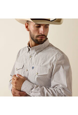 SHIRT MNS ARIAT PRO SERIES FITTED WHITE/TAN