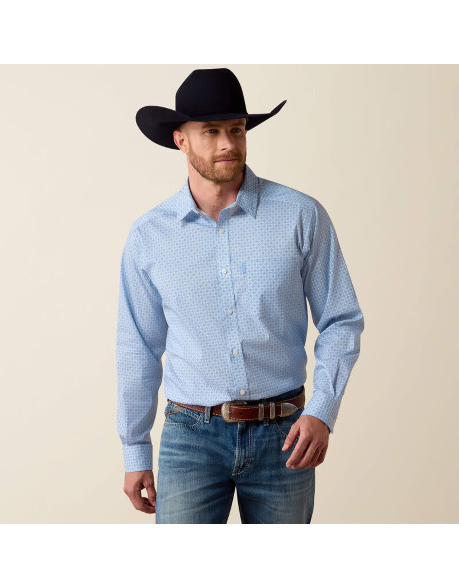SHIRT MNS ARIAT BLISSFUL BLUE MEDALLION