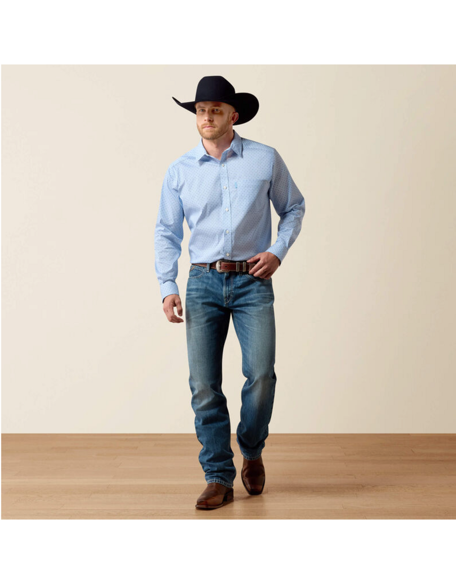 SHIRT MNS ARIAT BLISSFUL BLUE MEDALLION