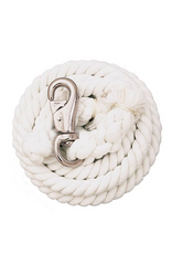 LEAD ROPE COTTON 10' WHITE  NP/BULL